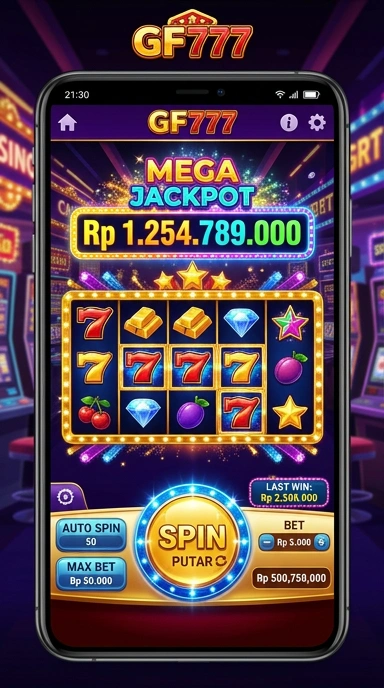 Antarmuka pengguna aplikasi gf777 yang ramah dan intuitif.